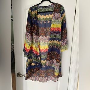 Colorful Flowing Cardigan